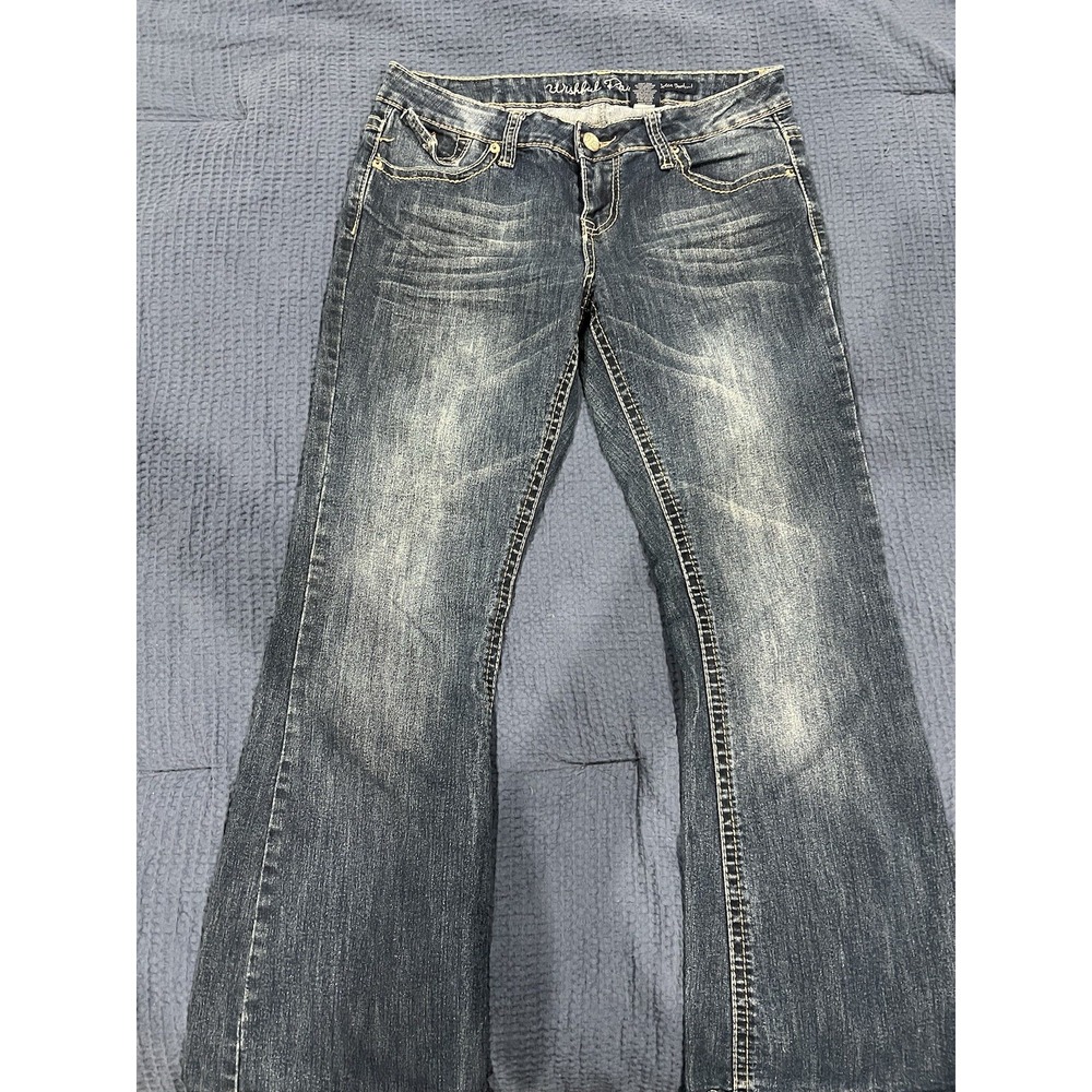 Wishful Park Jeans Women Sz 13S Bella Bootcut Blue Denim Cotton  G22